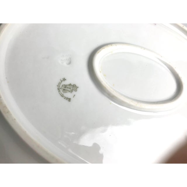 Early 20th Century Hand-Painted Porcelain Rococo Revival Nymphenburg Dessert Set- 19 Pieces For Sale - Image 12 of 13