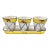 Vintage Jay Willfred Hand-Painted Ceramic Planter Set With Tray For Sale