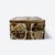 • from the iconic Baca series • Compact lidded square form • Relief-decorated surface • Characteristic earthy glaze tones...