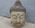 Chinese Vintage Chinese Painted Wood Buddha Head For Sale - Image 3 of 4