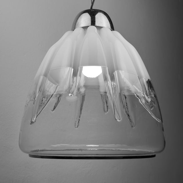 Mid-Century Modern Murano Glass Pendant Lamp by Toni Zuccheri for VeArt, Italy, 1960s For Sale - Image 3 of 18