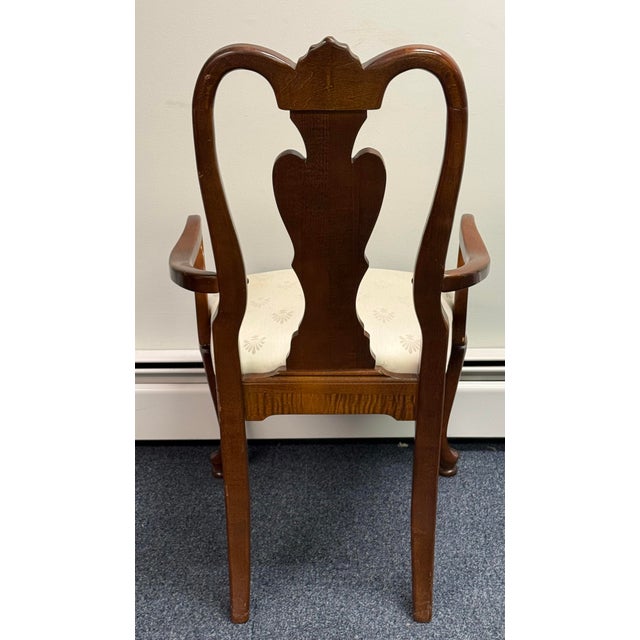 Traditional Late 20th Century American Drew Georgian Cherry Dining Chairs - Set of 6 For Sale - Image 3 of 12