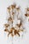 Venetian Hollywood Regency Gilt Crystal Wall Lights, Italy, 1970s, Set of 3 For Sale - Image 9 of 18