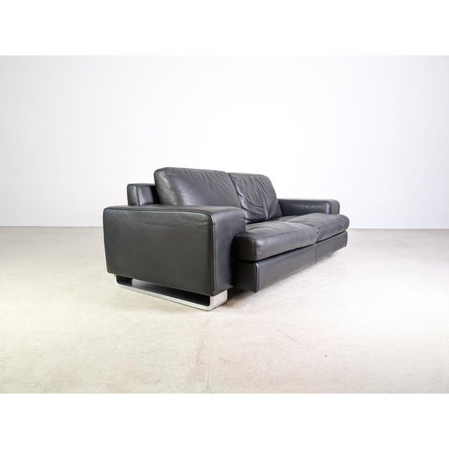 Vintage Leather 2-Seater Sofa from Roche Bobois For Sale - Image 4 of 11