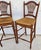 French Country Ethan Allen Country French Wheat Sheaf Back Rush Seat Bar Stools Set of 2 For Sale - Image 3 of 18