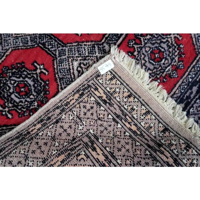 1970s 1970s Handmade Vintage Uzbek Bukhara Rug 2.7' X 4.1' For Sale - Image 5 of 12