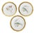 Ceramic Plates with Fish Decoration, France, 1970s, Set of 3 For Sale