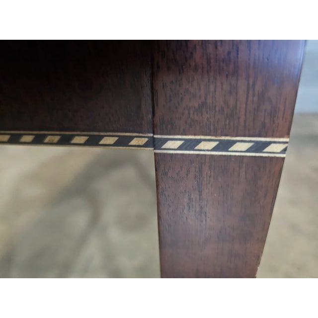 Late 20th Century Stickley Mahogany Federal Style Sideboard Buffet W Brass Gallery Rail For Sale - Image 10 of 12