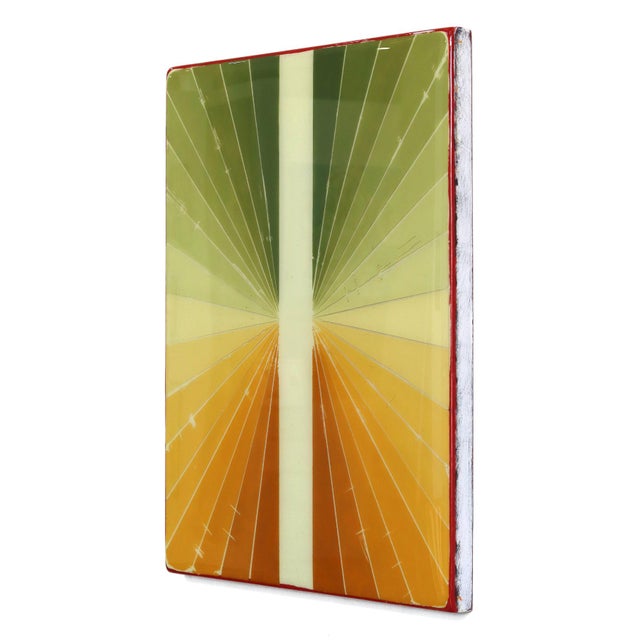 Contemporary Wiggle Room 37 - Original Modern Minimalist Color Field Resin Mixed Media Wall Art For Sale - Image 3 of 9