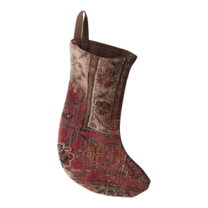1910s Christmas Handmade Decorative Stocking