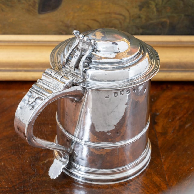 Queen Anne Provincial Britannia Silver Tankard, John Elston, Exeter, 1713 For Sale In Savannah - Image 6 of 13
