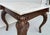 Vintage Ram’s Head Carved Walnut & Travertine Side Tables Attributed to Minton Spidell – Pair For Sale - Image 10 of 18