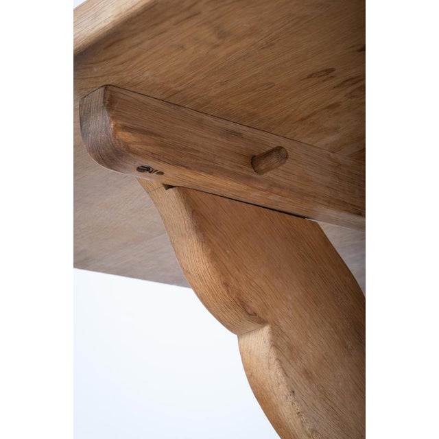Vintage Oak Dining Table by Henning Kjærnulf, Denmark, 1960s For Sale - Image 6 of 10