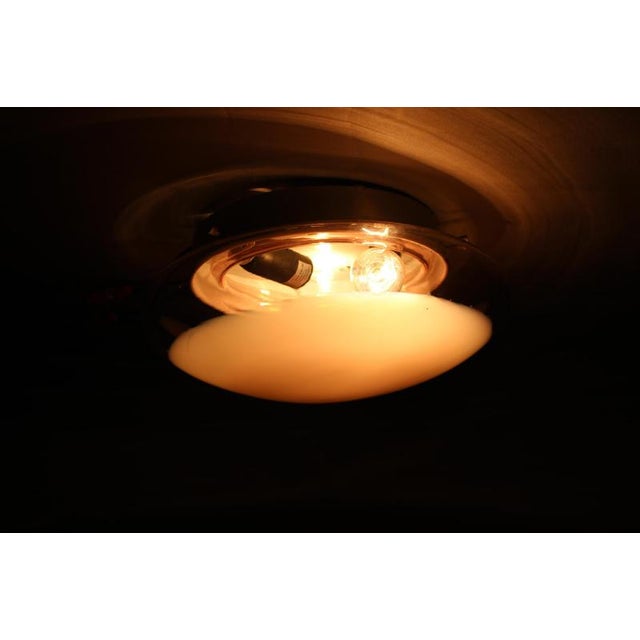 Glass Glass Ceiling Light, Italy, 1970s For Sale - Image 7 of 8