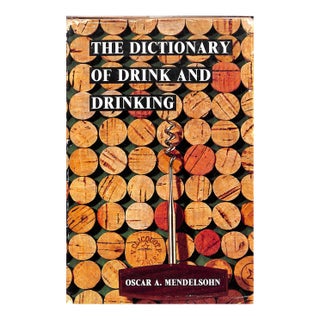 "The Dictionary of Drink and Drinking" Cocktail Book For Sale