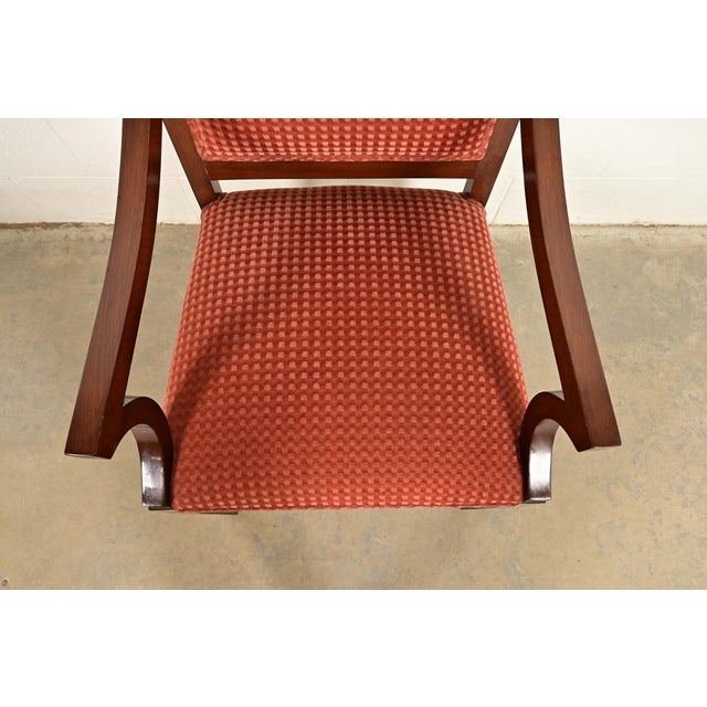 Wood Smith & Watson Regency Carved Mahogany Armchairs, Pair For Sale - Image 7 of 14