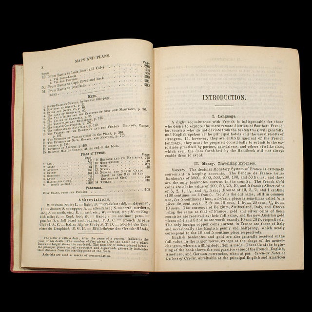 Early 20th Century Small Antique Baedeker's South Eastern France Guide Book, Provence, Travel Maps For Sale - Image 5 of 12