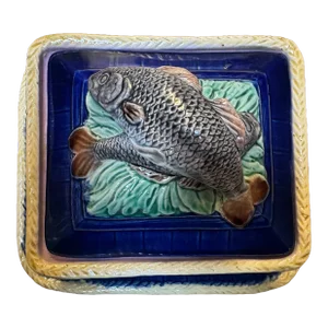 Majolica Sardine Box 1880s
