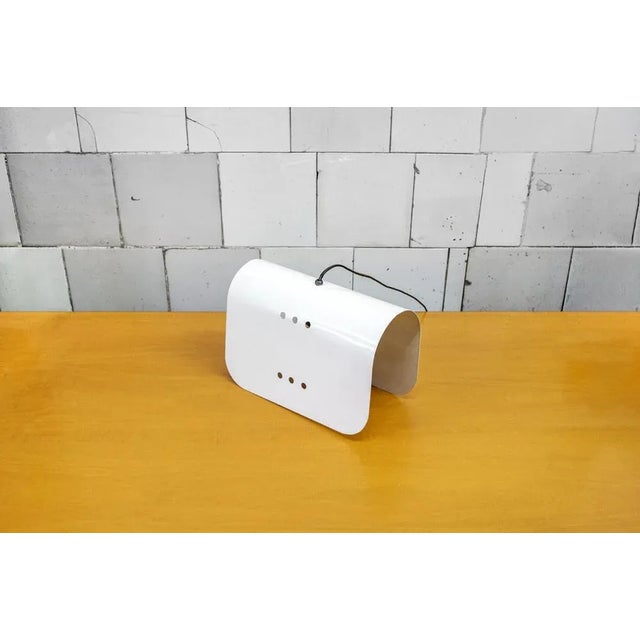 Table and ceiling lamp in lacquered metal. Italian production 70's European Plug (up to 250V).The wiring of this item may...