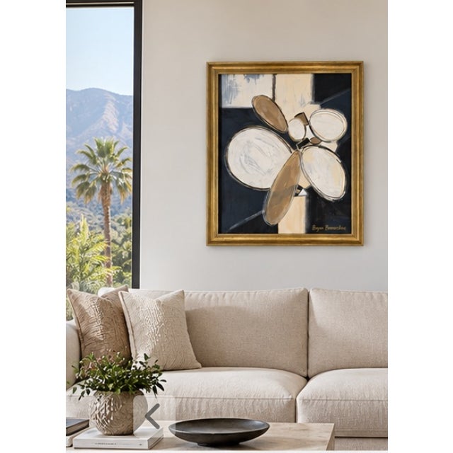 Black Title: Organic Contours Modern Painting, Framed by Bryan Boomershine For Sale - Image 8 of 9