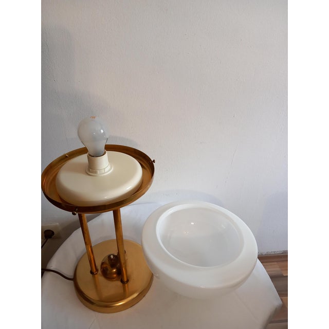 Gold Austrian Mushroom Table Lamp, 1970s For Sale - Image 8 of 9