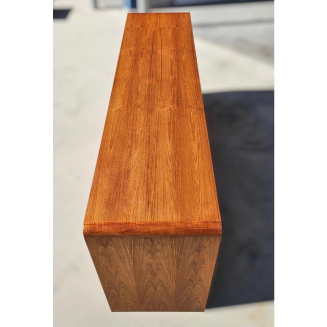Mid Century Danish Teak Lowboy Dresser by Arne Wahl Iversen for Vinde Mobelfabrik For Sale - Image 11 of 18