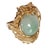 Gemstone 14k Gold and Jade Dragon Ring For Sale - Image 7 of 7