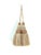 Pair of handmade khaki and bronze colored key tassels with looped ruche, twisted cord and full skirt. Skirting contains a...