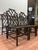 Chippendale Vintage Set of 6 Chinese Chippendale Rattan Dining Chairs For Sale - Image 3 of 10
