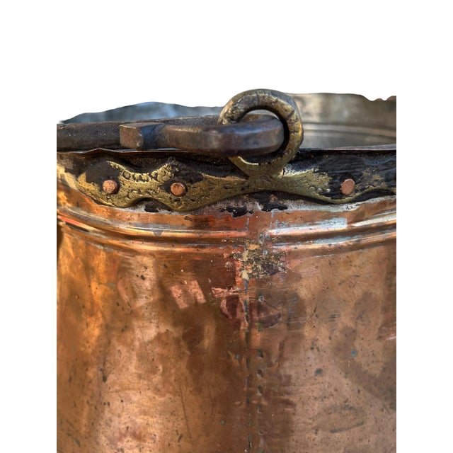 Mid 19th Century 19th Century French Copper & Brass Kettle or Chimney Pot For Sale - Image 5 of 9