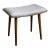 Vintage Danish Mid Century Modern Teak Vanity Stool Ottoman For Sale