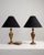 Early 20th Century Early 20th Century France Antique Brass Pair Of Brass Urn Table Lamps For Sale - Image 5 of 11
