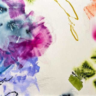 Original Mixed-Media Abstract Painting by Beth Winterburn For Sale