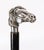 Antique Silver Novelty Horse Head Walking Cane Stick, 1800s For Sale - Image 3 of 7