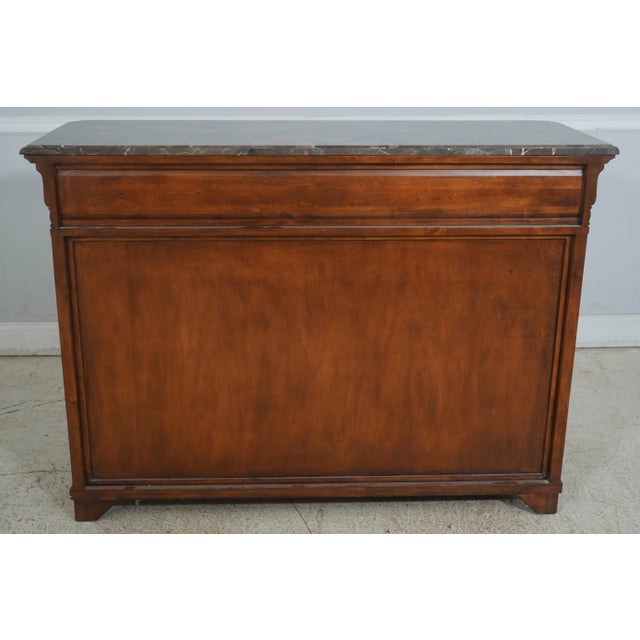 Marble Top Server W. Wine Rack Console For Sale - Image 12 of 12
