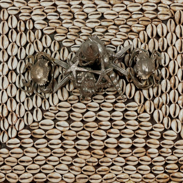 Large Vintage Seashell Clad Box With Crustaceans by Maitland Smith For Sale - Image 13 of 15
