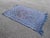Boho Chic Vintage Blue Rug, 1984 For Sale - Image 3 of 9