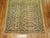 Antique Persian Mahal Square Wool Foyer Size Rug For Sale - Image 4 of 6