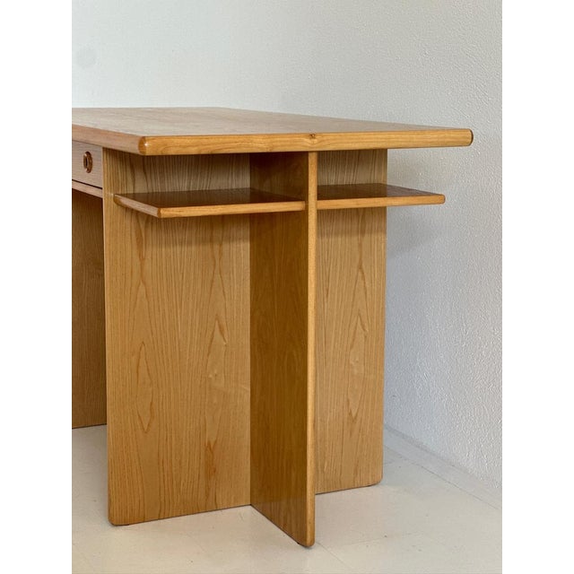 Vintage Oak Desk with Drawers, 1970s, in Flawless conditions. Designed 1970 to 1979