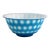 Rare Antique Chinese Peking Glass Bowl Aqua Blue Honeycomb Hexagon, Qing Dynasty For Sale