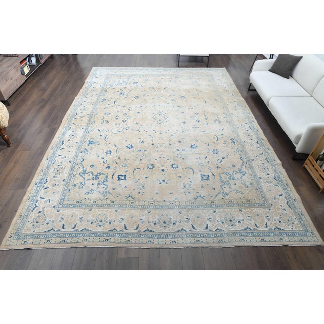 Vintage Persian Hand-Knotted area rug is a semi-antique vintage area rug. The '70s Eastern region of Anatolian's unique...