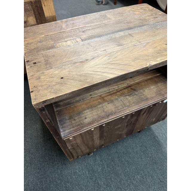 West Elm Emmerson Reclaimed Nightstands, a Pair For Sale In San Francisco - Image 6 of 12