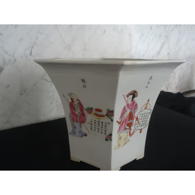 Antique Chinese Jardiniere in a Hexagon Shape For Sale In Los Angeles - Image 6 of 8