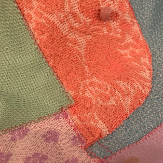 Vintage Children’s Throw Crazy Quilt For Sale - Image 4 of 5