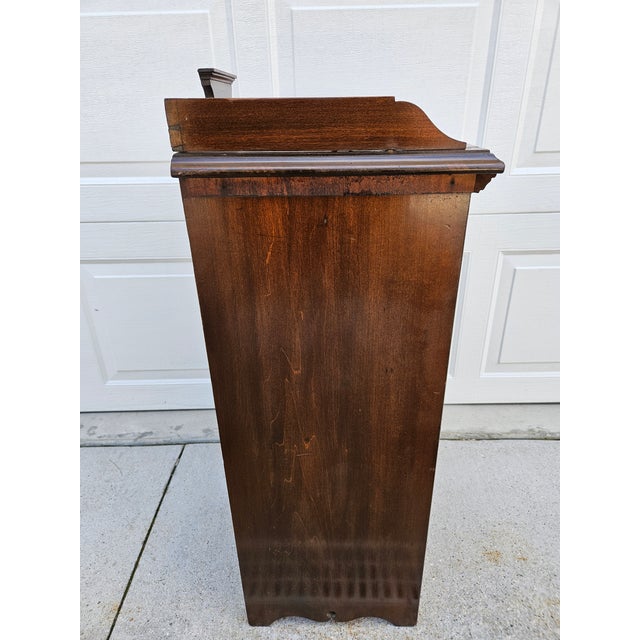 Wood Antique Wooden Open Bookcase - Adjustable Shelf For Sale - Image 7 of 18