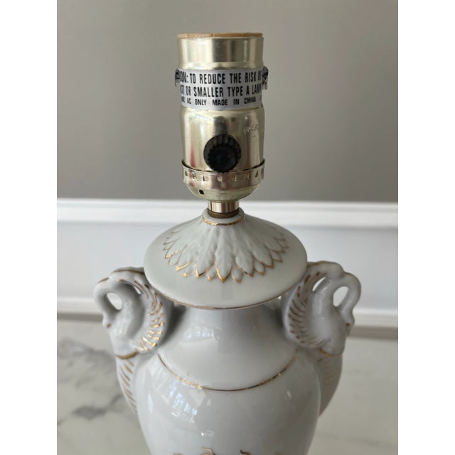 Vintage French Style Ceramic Lamp Completely Restored For Sale - Image 11 of 12