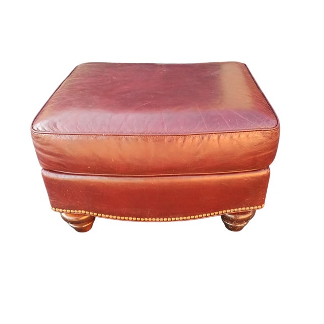 Modern Elevate Your Space With Hancock & Moore Leather Club Chair & Ottoman For Sale - Image 3 of 4