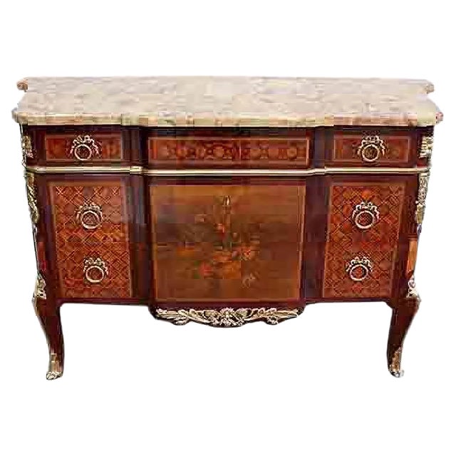 Late 19th Century Dresser in Marquetry For Sale