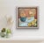 Contemporary Pleasantries by Leigh Ann Van Fossan | Acrylic and charcoal on canvas Still life with flowers and fruit For Sale - Image 3 of 5