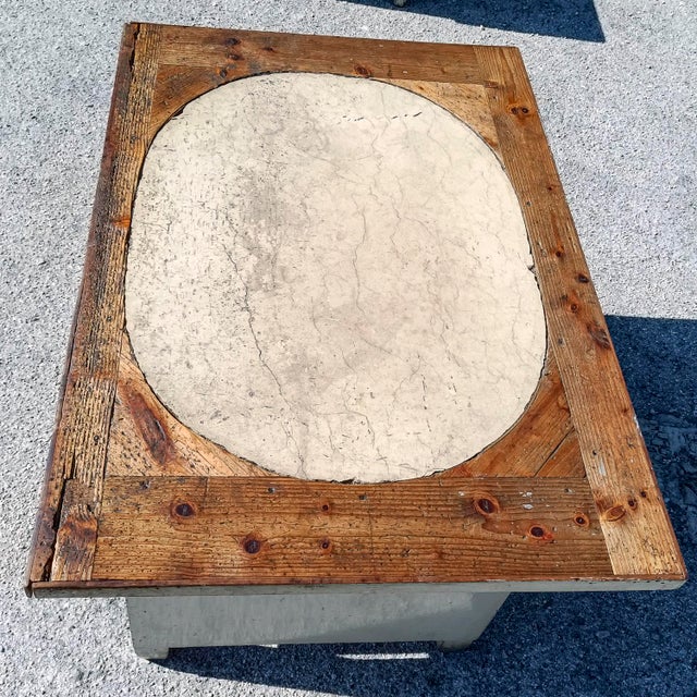 Artisan Workshop Desk with 19th-Century Stone Top For Sale - Image 17 of 18